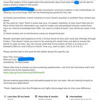 Concierge Job Posting