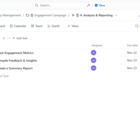 Project tracking - ClickUp 