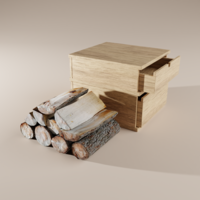 Wood render materials and modeling