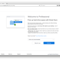 Dropbox Smart Sync Landing Page