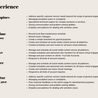 Work Experience