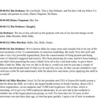 Podcast Interview transcript.