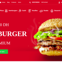 E-commerce food responsive web application