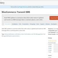 Wordpress plugin, woocomerce transmits  sms  