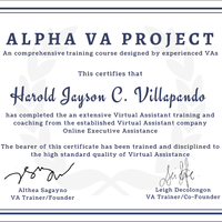 Virtual Assistant Course Certification