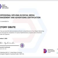 Social media management and advertising certification 