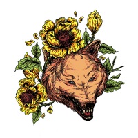 TShirt design, animal and flower