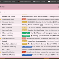 Email Management, labels and categories
