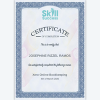 Xero Online Bookkeeping Training Certificate