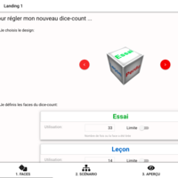 Dice-Count 3D object (Web Browser) (Vue.js/Cordova/Node.js)