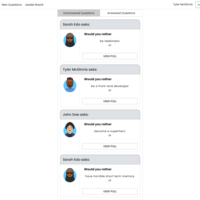 Question web app