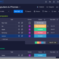 Kanban Settings on Moday.com