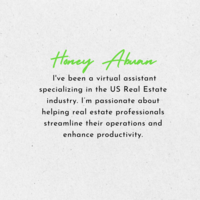 I am your REAL ESTATE VA!