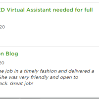Feedback from Upwork