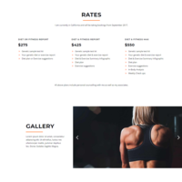 Gym trainer Website Design