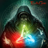 Game icon character for Earthcore: Shattered Elements game.