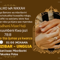 Wedding invitation card