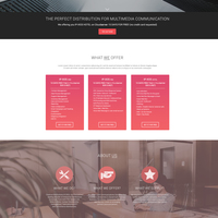 Completed project Web Design for "Creative Distributions"