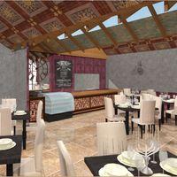 Restaurant interior perspective
