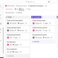 Project management with Clickup
