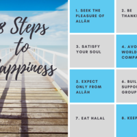 8 Steps To Happiness - Infographics