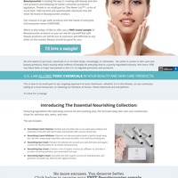 Funnel copywriting & design for lead generation for skincare