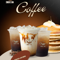 Brand flyer for a coffee brand