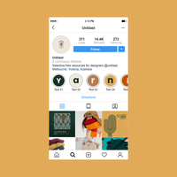 Social media mockup