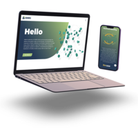 SNRG website device mockup