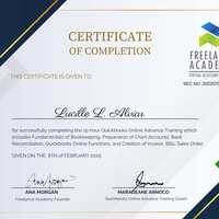 Certificate of Completion (Quikbooks Training)