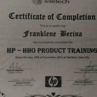 HP Home and Home Office Chat Support Training Certificate