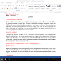 Video Script (Product Reviews)