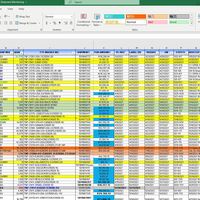 Daily manual shipment tracker I created via worksheet