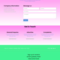 Social Blog Business Website Contact