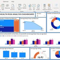 Health Risk Dashboard. Powerbi