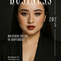 Minimalist Business Woman Magazine Cover