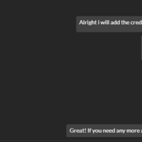 Response to Live Chat via Tawk.to