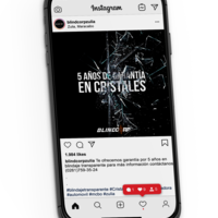 Social media design for Blindcorp