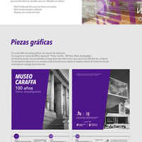 Editorial and infographic design for museo caraffa