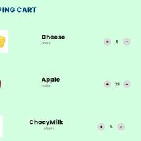 Static Wesite for Grocery Store(Cart Page)