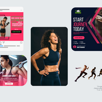 Motivational Visuals Marketing for Gyms, fitness brands