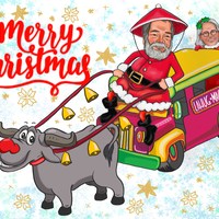 Illustration for client christmas card