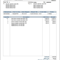 Invoice / quote set up