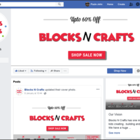 Facebook Comment Support at Blocks N Crafts