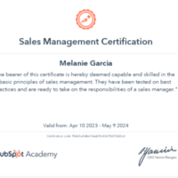 Hubspot Certifiacate