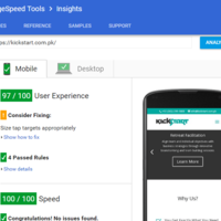 KickStart PageSpeed Insights Mobile