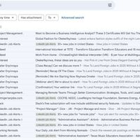 After inbox Management: Inbox is organized with filters