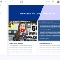 User Dashboard of pdf system