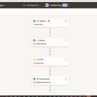 Typeform response integn with airtable and zapier 
