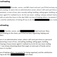 Proofreading of Blog Post